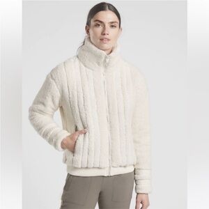 Athleta Willow Sherpa bomber jacket XS, XXS